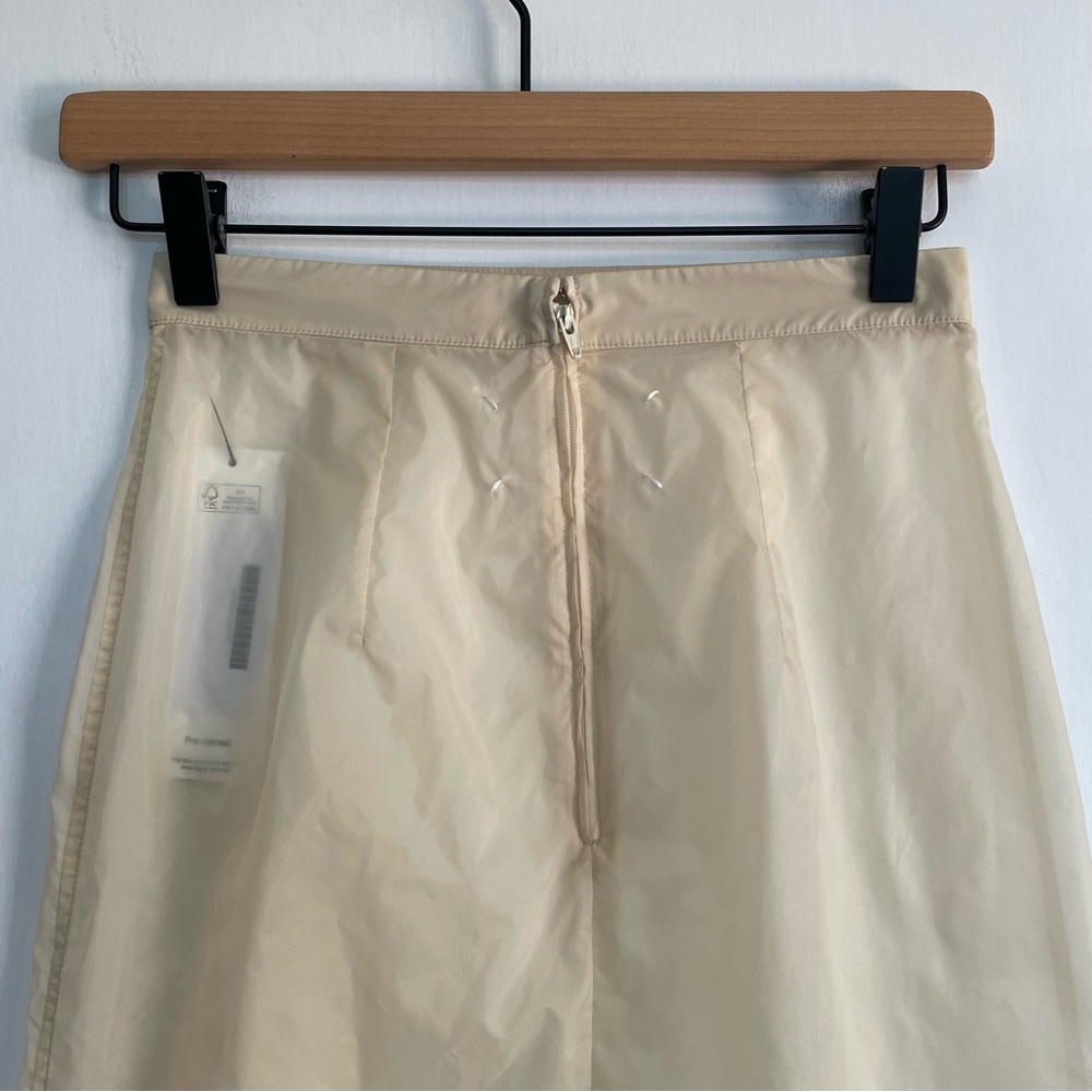 Maison Margiela Sheer Pencil Skirt Cream Midi Length Neutral Womens - Picture 6 of 16